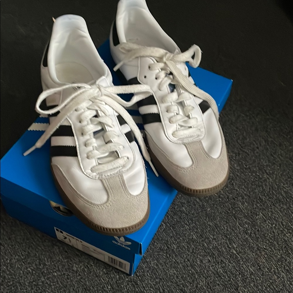 adidas White and Black Athletic Shoes